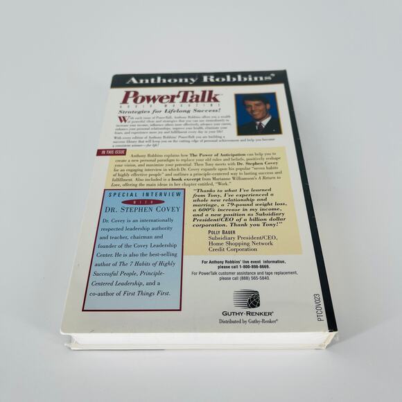 Tony Robbins Power Talk Audio Magazine The Power of Anticipation Cassettes - New - Picture 8 of 9